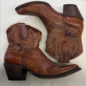 IDYLLWIND Wheels Western Heeled Booties - Pointed Toe - Brown Size 11